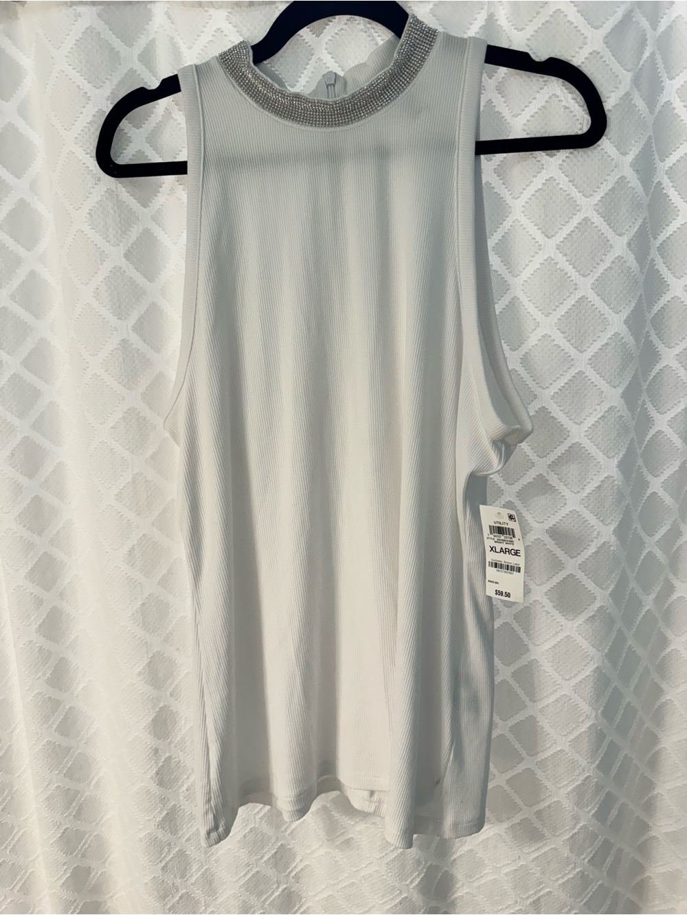 I.N.C. International Concepts Rhinestone-Trim Ribbed Top